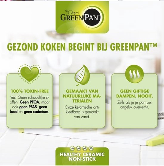 GreenPan Essentials runde Grillpfanne 28 cm