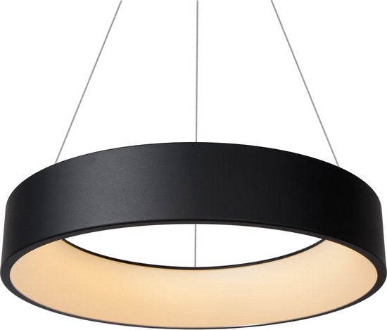 Lucide TALOWE LED – Hängeleuchte – Ø 60 cm – dimmbare LED – 1x39 W, 3000 K – Schwarz