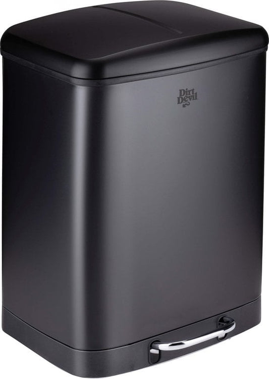Dirt Devil Treteimer - Mülltrenner - 2x 12L - Schwarz