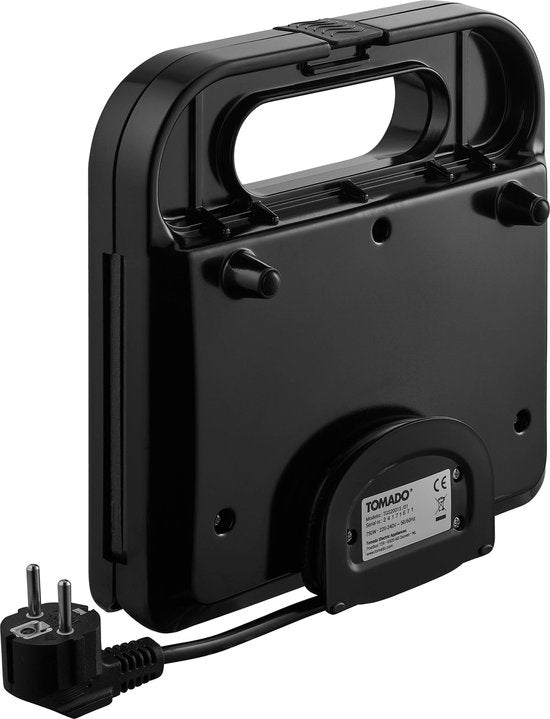 Tomado TGS2001S - Toasti-Eisen - Griller - PFAS frei - Toasti-Maker - 750 Watt - 22,5 x 13 cm - Schwarz/RVS