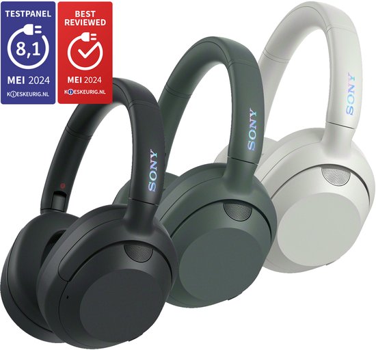 Sony ULT Wear – Kabellose Kopfhörer mit Geräuschunterdrückung und ULT Power Sound – Forest Gray