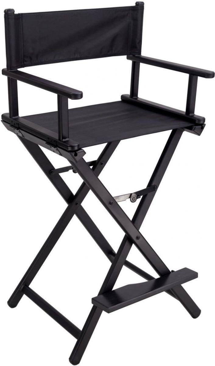 VDD Regiestuhl Make up - Friseurstuhl - klappbar - Schwarz