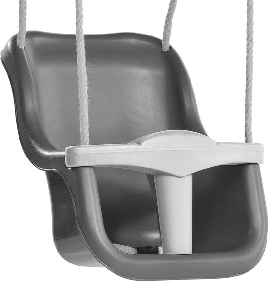 AXI Babyschaukel-Sitz in Grau/Weiß – Kunststoff – Sitz für Babyschaukel für Kinder von 9 bis 36 Monaten