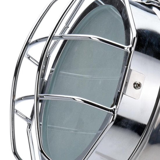 Stehleuchte Boomi industrielles Retro-Design weiß silber