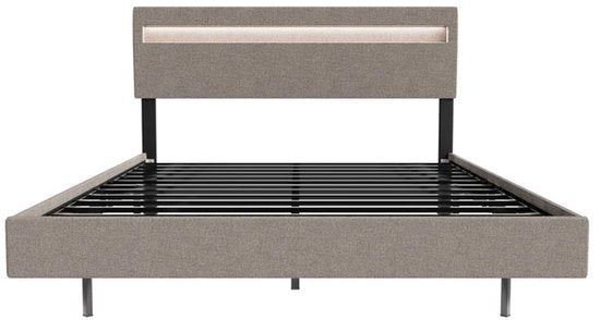 Hängebett Lissabon - 140x200cm - Kunstleder - Inkl. LED - Beige