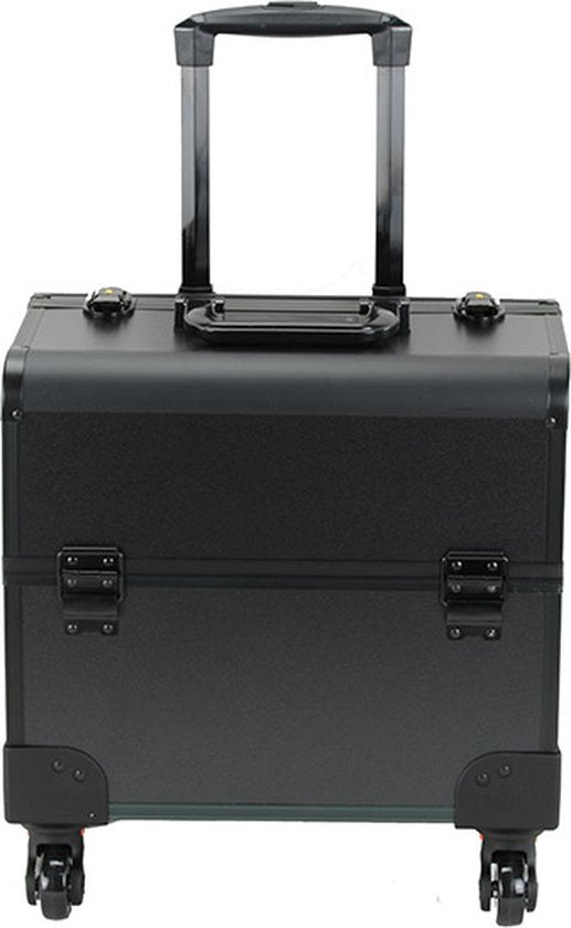 VDD - Friseurkoffer-Trolley - Schminkkoffer-Trolley - Schminkkoffer - Kosmetikkoffer - schwarz