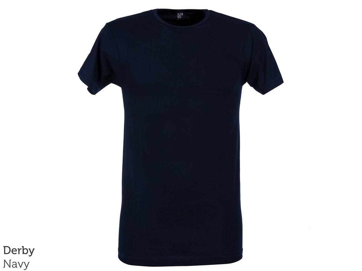 Alan Red Basic T-Shirt – V-Ausschnitt – Größe L – Black Vermont