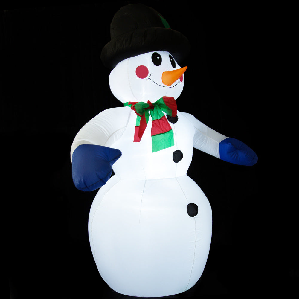 Deuba Aufblasbarer Schneemann 240cm MIT Lichtern