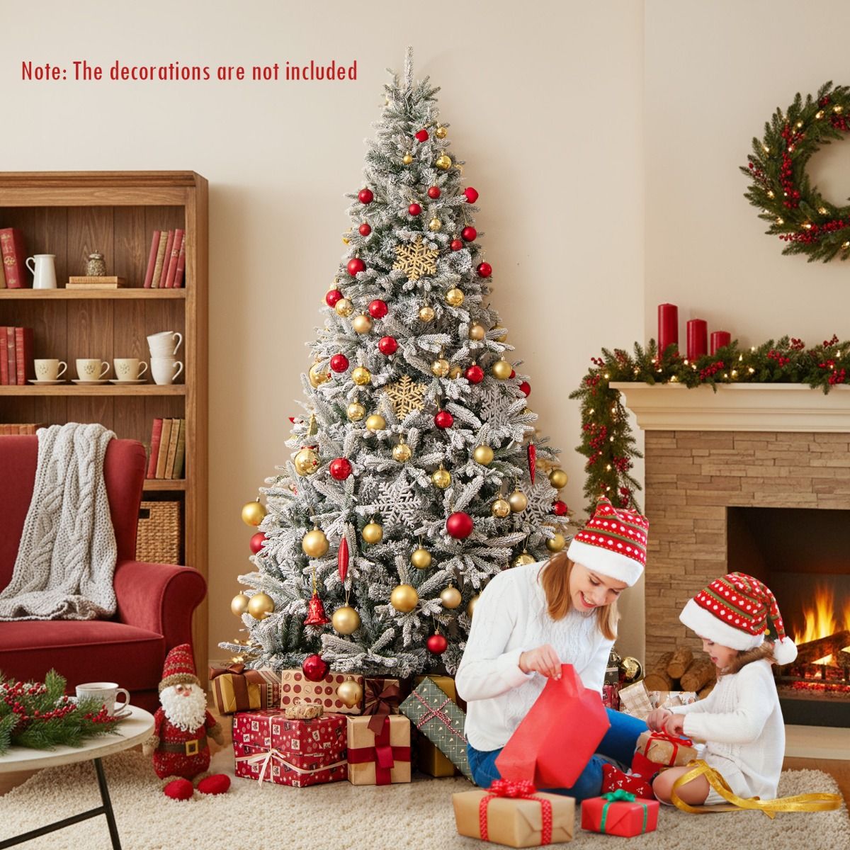 Coast halber künstlicher Weihnachtsbaum vorbeleuchtet 210 cm - Schnee-Effekt - Weiß/Grün - 126 x 63 x 210 cmCoast halber künstlicher Weihnachtsbaum vorbeleuchtet 210 cm - Schnee-Effekt - Weiß/Grün - 126 x 63 x 210 cm