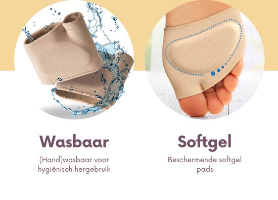 Urban State Vorfußpolster (Softgel) - 2er Set - Größe M - Farbe Skin