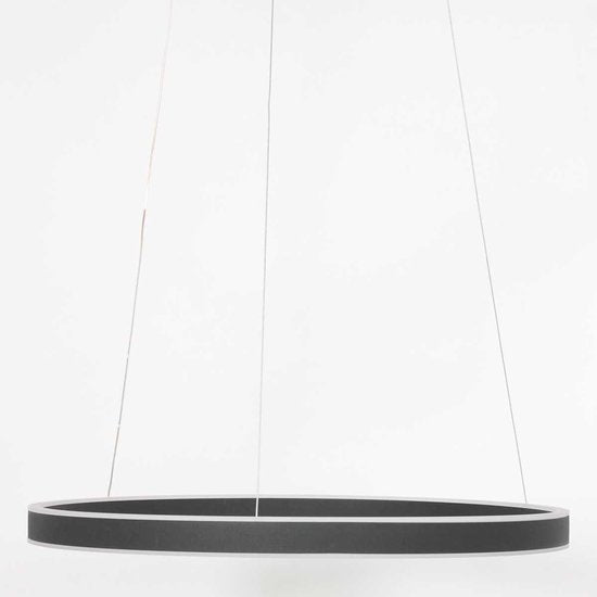Hängeleuchte Ringlux 3502ZW Schwarz 60 cm Design Metall Steinhauer – höhenverstellbar, ideal für den Innenbereich