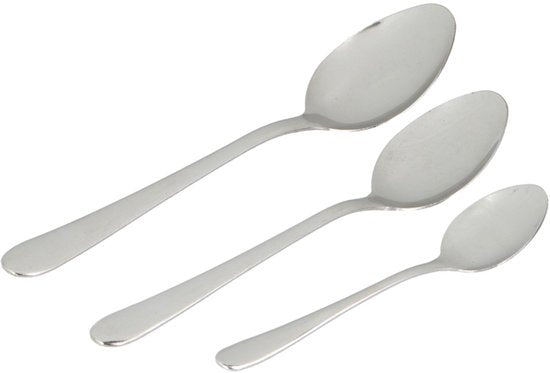 alpina Besteckset für 6 Personen – 42-teiliges Besteckset – Messer, Löffel, Gabeln, Teelöffel und Kuchengabeln aus Edelstahl – spülmaschinenfest – glänzendes Silber