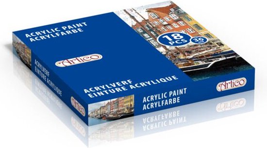 18-teiliges Acrylfarben-Set