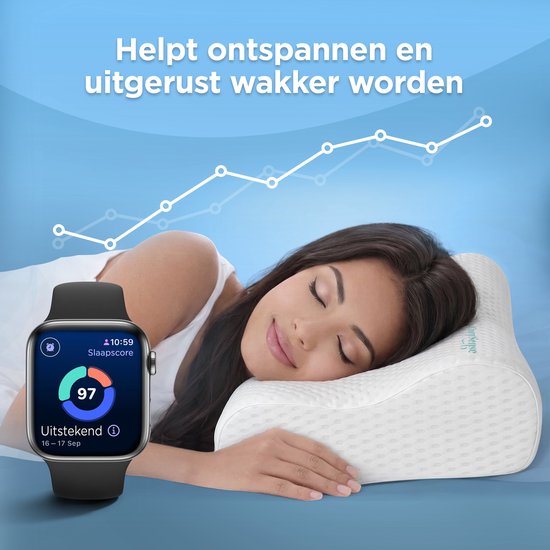 CozySense® Ergonomisches Kissen - Verstellbares Memory-Foam-Kissen - Memory-Foam-Schlafkissen - Seiten-, Rücken- und Bauchschläfer - 3-Schicht-System - Orthopädisch - Bambusbezug