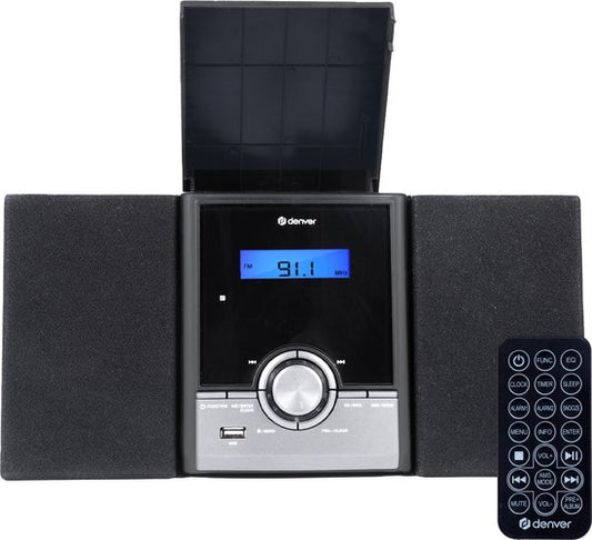 Denver - MDA285 - DAB-Radio - CD-Spieler - Bluetooth - 60 Voreinstellungen - DAB /FM / AUX - Schwarz