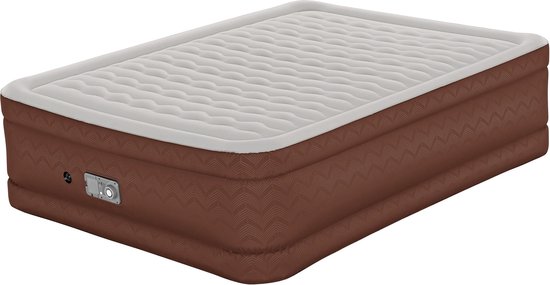 AlwayzAire Fortech Queen Luftmatratze mit integrierter Comfort Choice+ Doppelpumpe, 2,03 m x 1,52 m x 51 cm