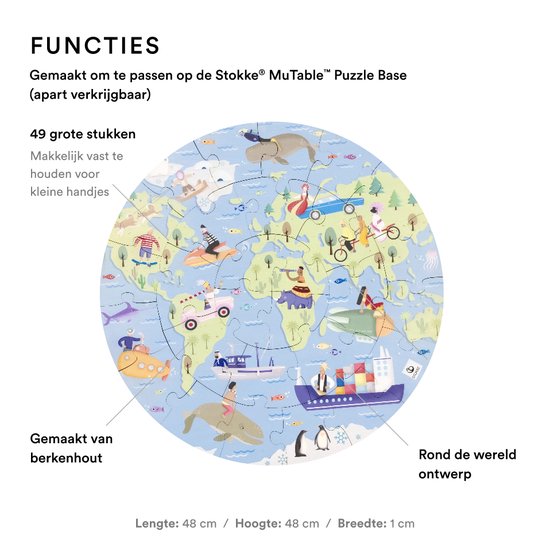 Stokke® MUtable™ V2 Puzzle – Rund um die Welt
