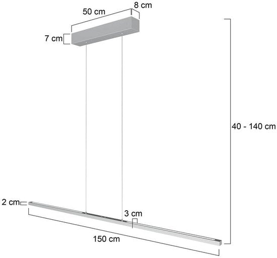 Steinhauer - Pendelleuchte - Bande - Stahl - Metall - Designleuchte - LED - 3995ST