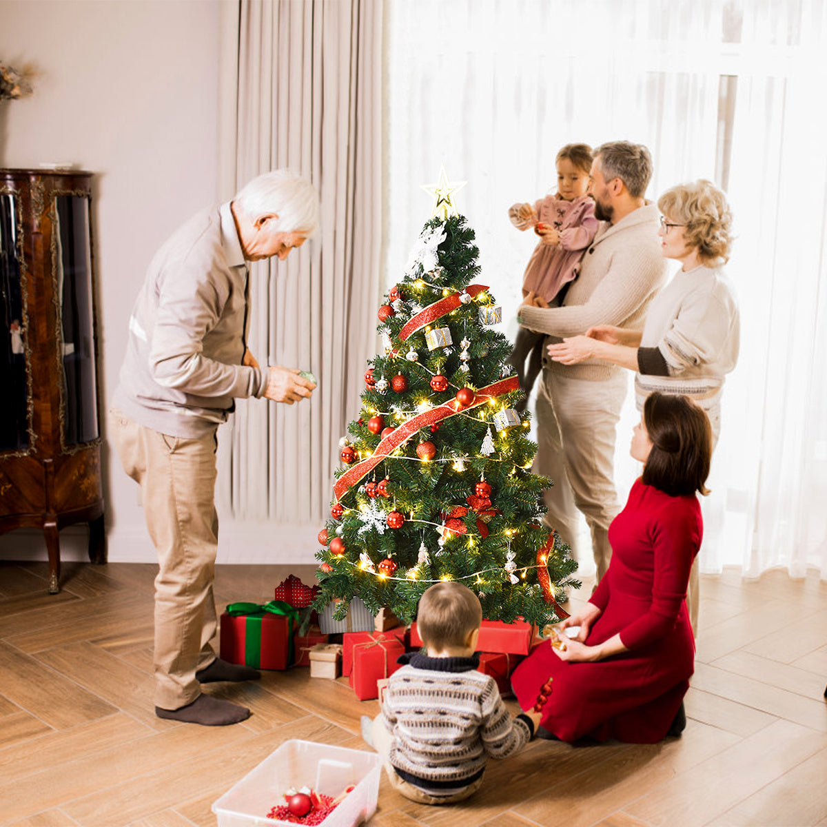 Künstlicher Weihnachtsbaum Coast mit Metallsockel - 150cm - Grün