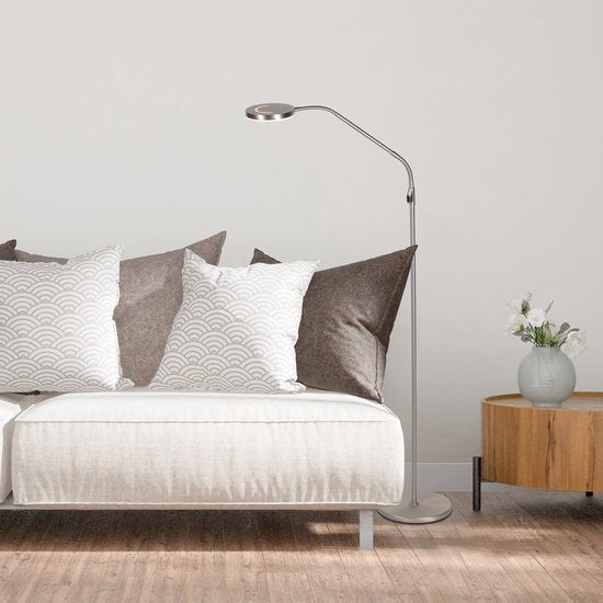 Steinhauer Exclusive – Stehlampe – Soleil2 – Stahl – Kunststoff und Metall – Designlampe – LED – 4389ST