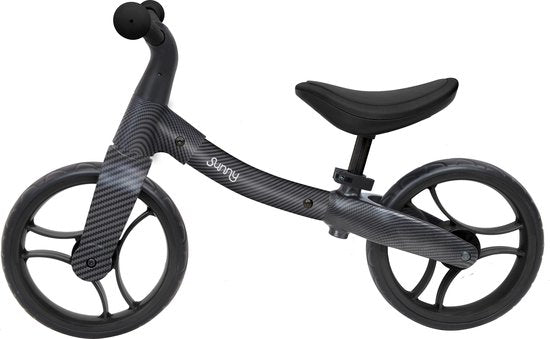 Sunny Balance Bike 3000 Laufrad aus Metall – Ab 2 Jahren – Verstellbarer Sattel – Carbon-Optik