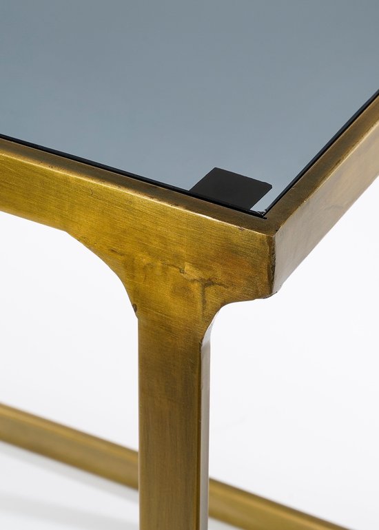 Mica Decorations Kevin Beistelltisch - 2er-Set - L48 x B37 x H52 cm - Metall - Gold