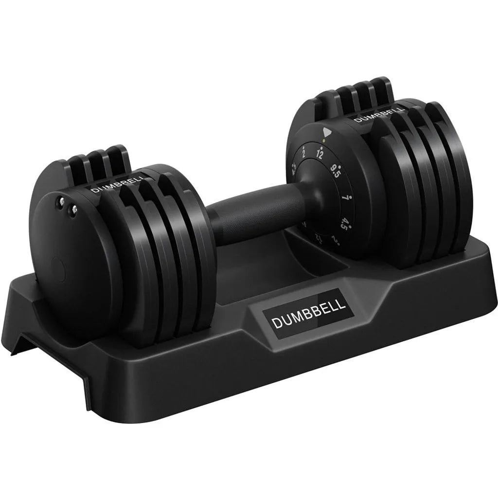 Yaheetech Verstellbare Hantel 2–12 kg, Schnellverstellung, Schwarz