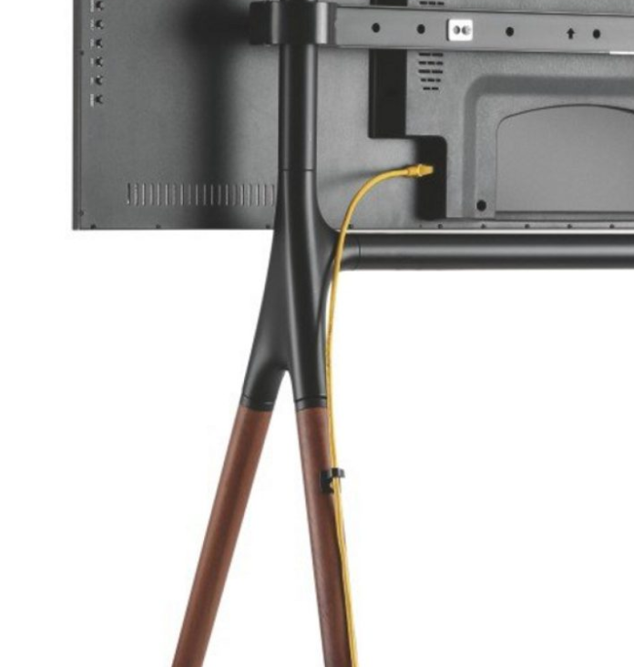 Lumi FS12 Easel Studio TV-Ständer – Buchenholz – 138 x 80 x 50 cm – 49–70 Zoll, VESA bis 600 x 400