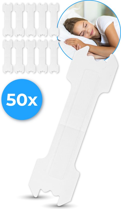 Nuvance - Nasenstreifen 50 Stück - Nasenpflaster - Transparent - Anti-Schnarch-Pflaster für guten Schlaf - Nasenspreizer - Schnarchstopp