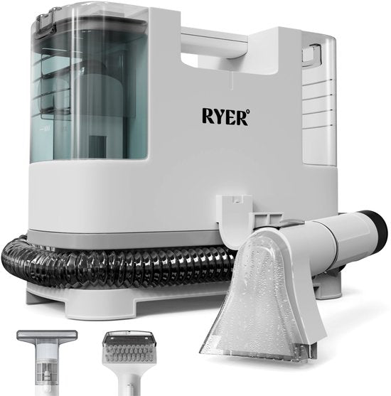 RYER Fleckenentferner – Teppichreiniger für Sofas, Teppiche und Autoinnenräume – inklusive 2 Aufsätze