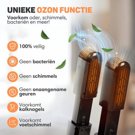 Vulpes Goods® Tech Schuhtrockner & Schuherfrischer - Mit Ozon - Inkl. 10 Schuherfrischer - PRO V2 Version