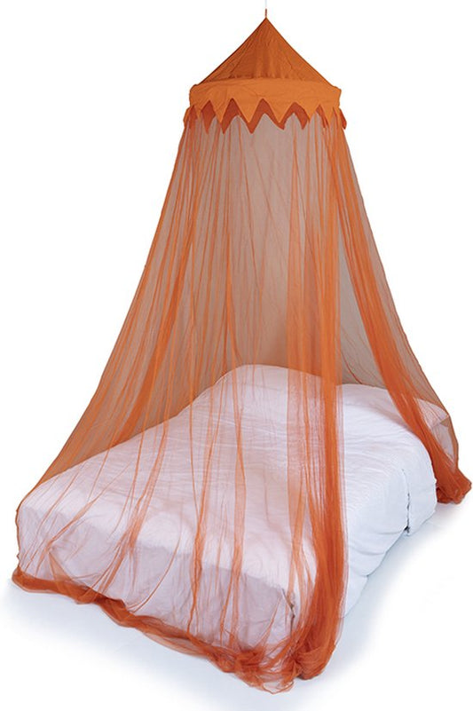 Deconet Moskitonetz - Marrakech- Oberer Ring 65cm x 1250cm Umfang- ORANGE 1-2pers