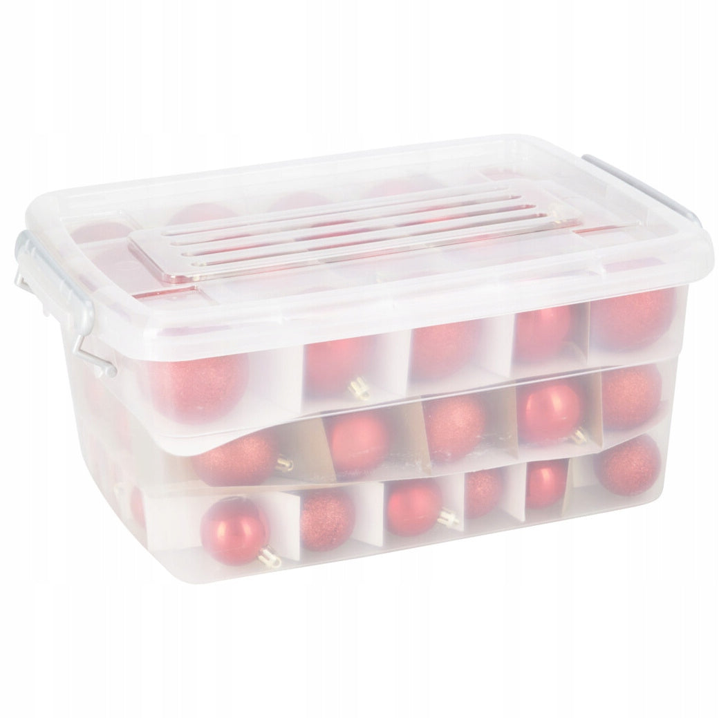 Weihnachtskugeln-Set, 70 Stück, rot (4, 5, 6 cm)
