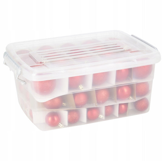 Weihnachtskugeln-Set, 70 Stück, rot (4, 5, 6 cm)