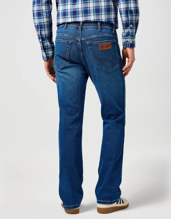 Wrangler Texas Medium Stretch Straight Jean - Grüner Ton - Größe 30×32