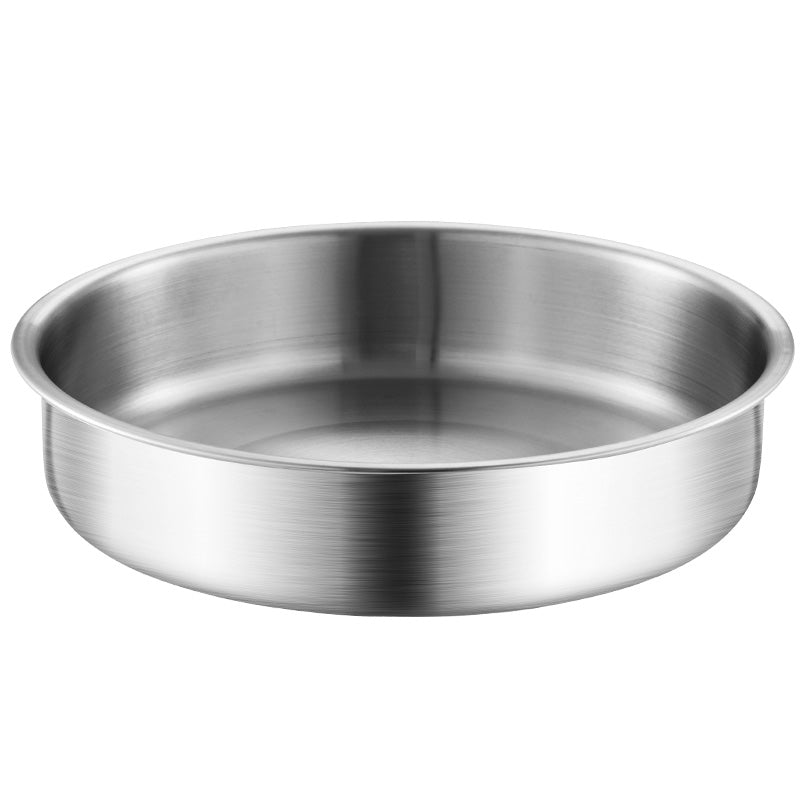 Maxcook tiefer Teller aus Edelstahl 304 – 16 cm