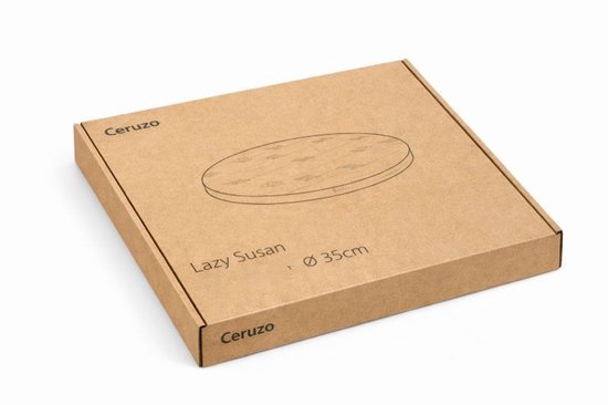 Ceruzo Lazy Susan - Drehbares Tablett - Ø 35cm - Drehscheibe - Servierbrett-Bambus