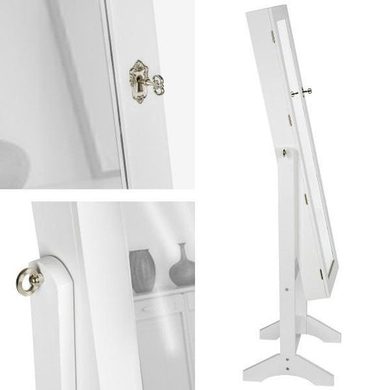 tectake - Vitrinekast - wit - MDF