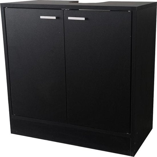 Waschtischunterschrank - Badmöbel - schwarz