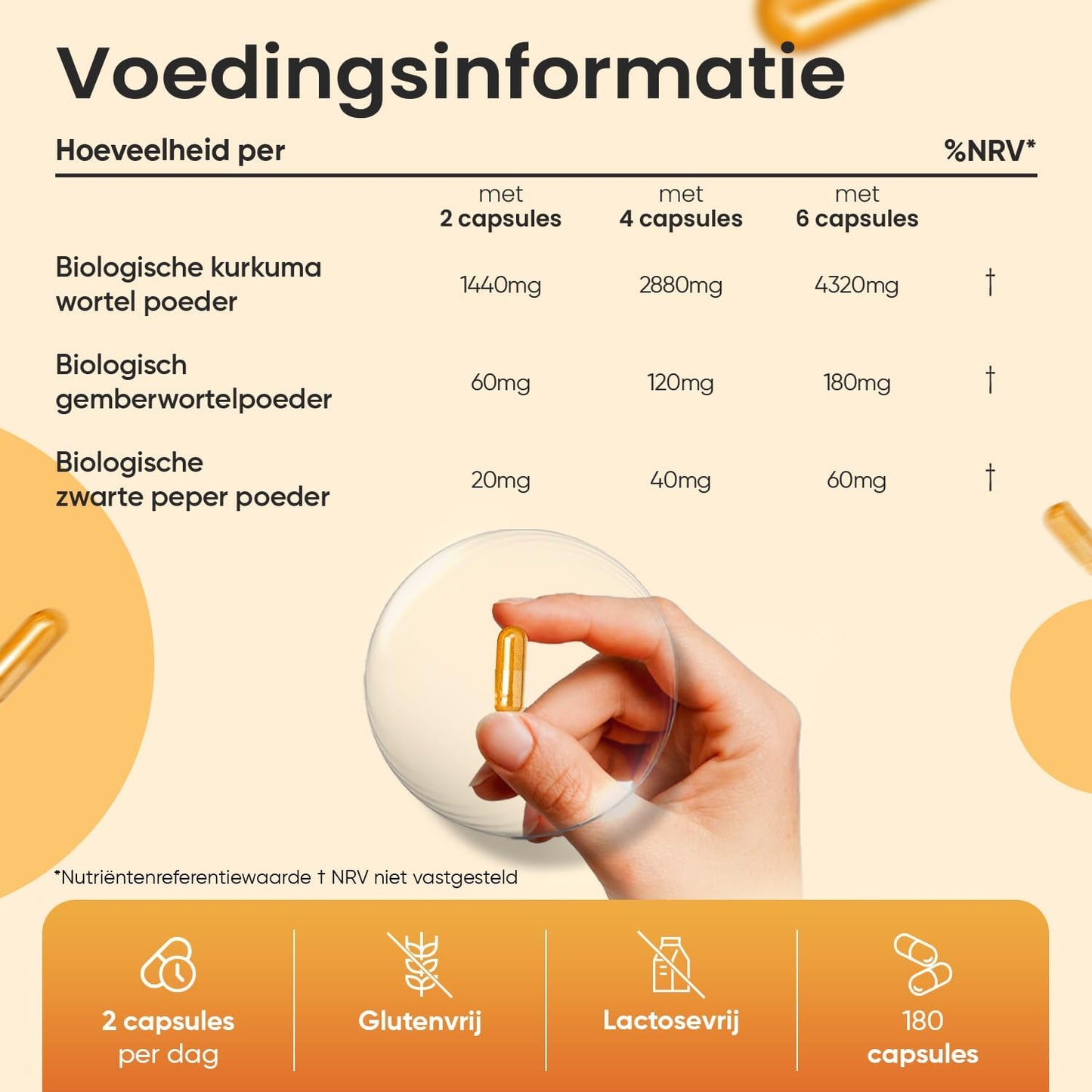 WeightWorld Bio-Kurkuma-Kapseln 1520 mg – Mit Ingwer und schwarzem Pfeffer – 180 vegane Kapseln – 3 Monate