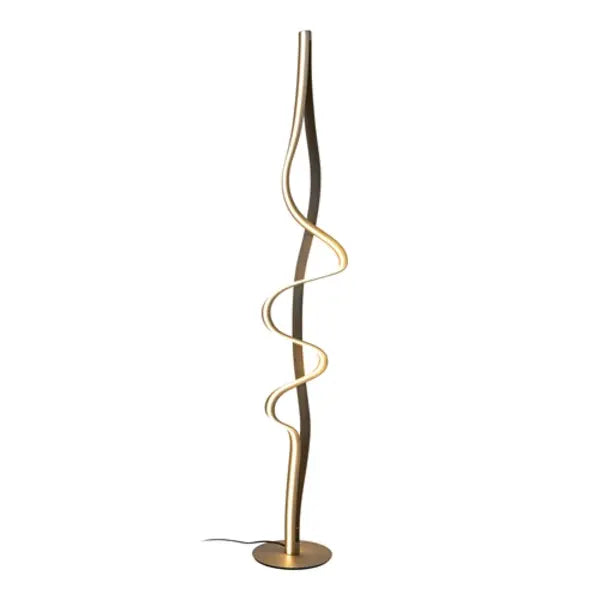 Lucide Lambada Stehlampe – LED – dimmbar – 20 x 33 x 163 cm – Mattgold/Messing
