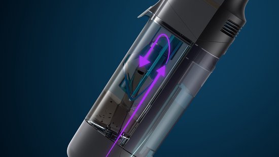 Philips - Kabelloser Staubsauger - AquaTrio Cordless 7000 Series XW7110/01 - Trocken- und Wischfunktion - Grau