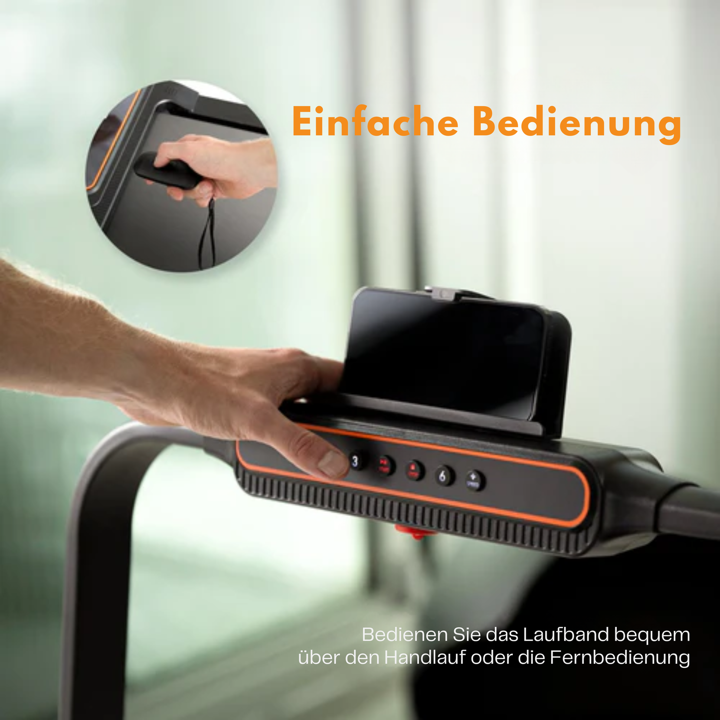 Moovv Laufband Smartstep Pro V3 - 1-12 km/h - Zusammenklappbar - Für Zuhause- 124 x 54 x 105 cm - Schwarz