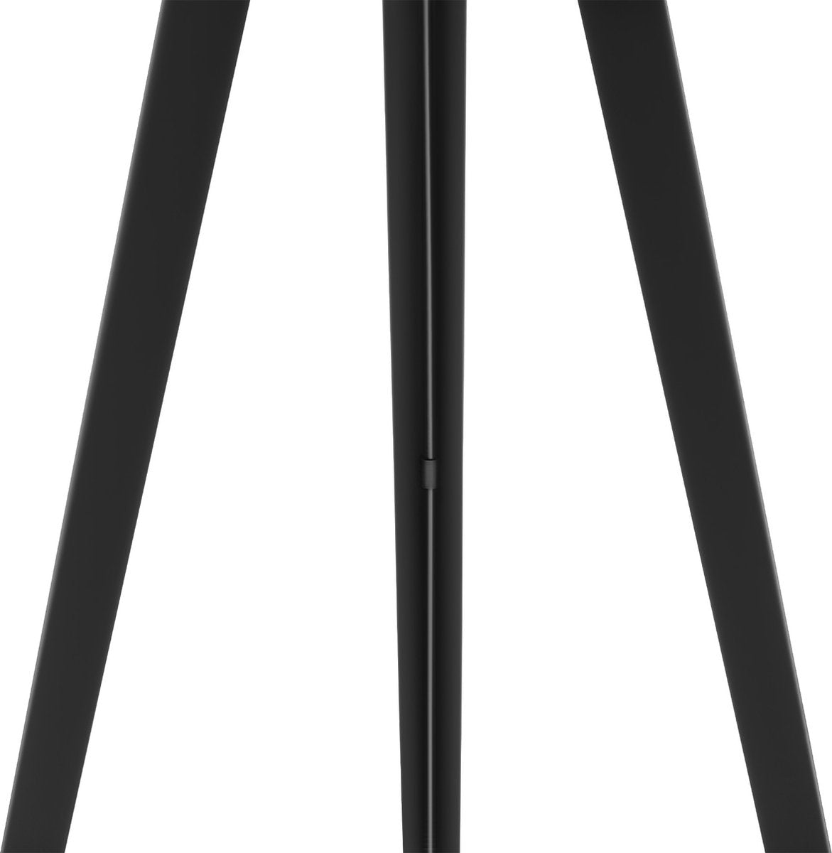 tectake® Stehleuchte - Stehleuchte 3-Fuß - 158 cm hoch - Schirm in Leinenoptik - Fußschalter - Schwarz