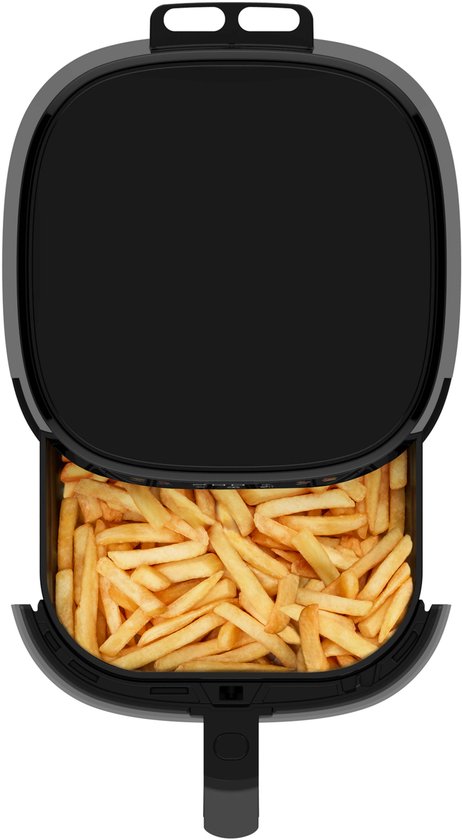 Inventum GF502HLDB Heißluftfritteuse – 5 l – Sichtfenster – 11 Programme – 70–200 °C – Für bis zu 5 Personen – Schwarz – WK