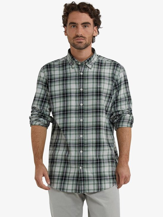McGregor Hemd Flanell kariert Grün - Größe XL - Männer - Hemden Casual