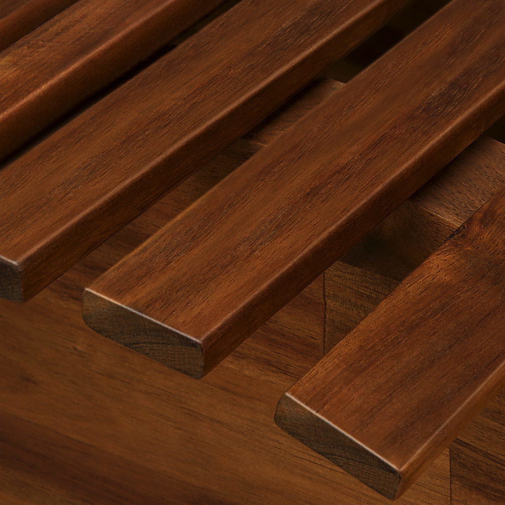 Casaria Ergonomische bequeme Liege - Akazienholz FSC zertifiziert - 150x60x93cm