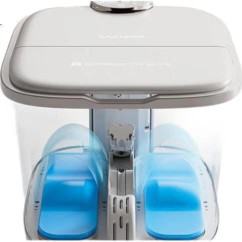 Keshijie Fußmassagegerät K3 – Automatisch mit intelligenter Heizfunktion und Luftkissen – Weiß – 39 x 34 x 35,6 cm