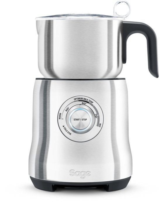 Sage SMF600BSS „The Milk Café“ aus gebürstetem Edelstahl – Elektrischer Milchaufschäumer – Warmer und kalter Schaum