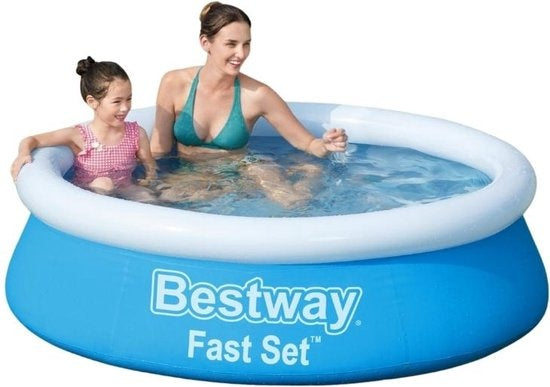 Bestway Kinderpool - Ã˜ 183 cm - Modell 57392 - Aufblasbarer Rand